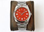 AAA Grade Copy Rolex Oyster Perpetual 124300 Red Face 904L 41mm Men's Watch
